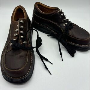 BORN Men's Nigel Boots Dark Brown Lace Up Low Rise Size 9.5